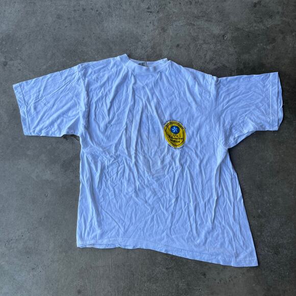 VINTAGE STELLA BEER PROMO EGYPTIAN SAGER SHIRT MENS XL WHITE 90S - Picture 2 of 5